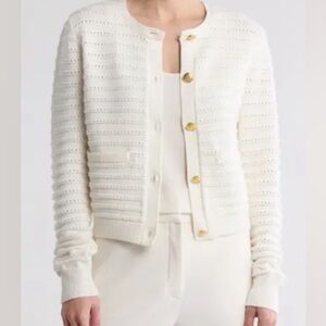 Rag & Bone Evelyn Cardigan Gold Buttons Size Medium